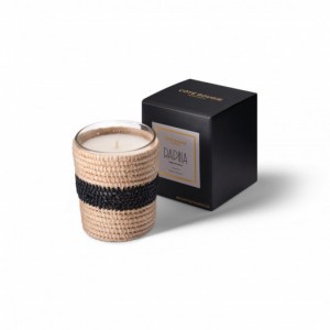 Zayna scented candle from the raffia collection Small size with packaging box