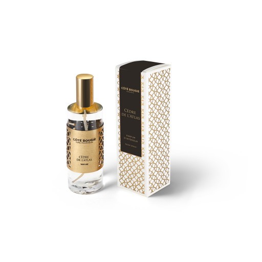 spray d'interieur avec la senteur Cèdre de l'atlas de la collection parfums d'ambiance